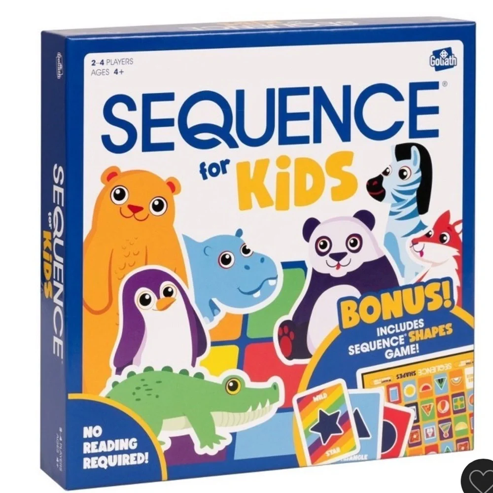 Goliath SEQUENCE for Kids Board Game, christmas toys, holiday game